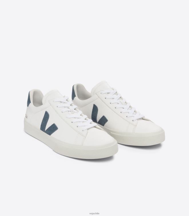 Veja hombres campo cuero sin cromo blanco california PDFXH7 zapatos