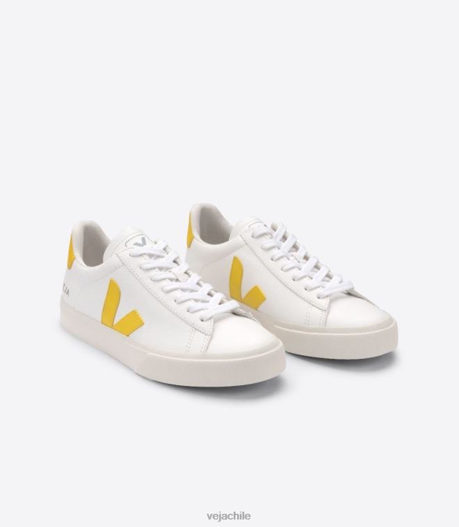 Veja hombres campo cuero sin cromo tónico blanco PDFXH24 zapatos