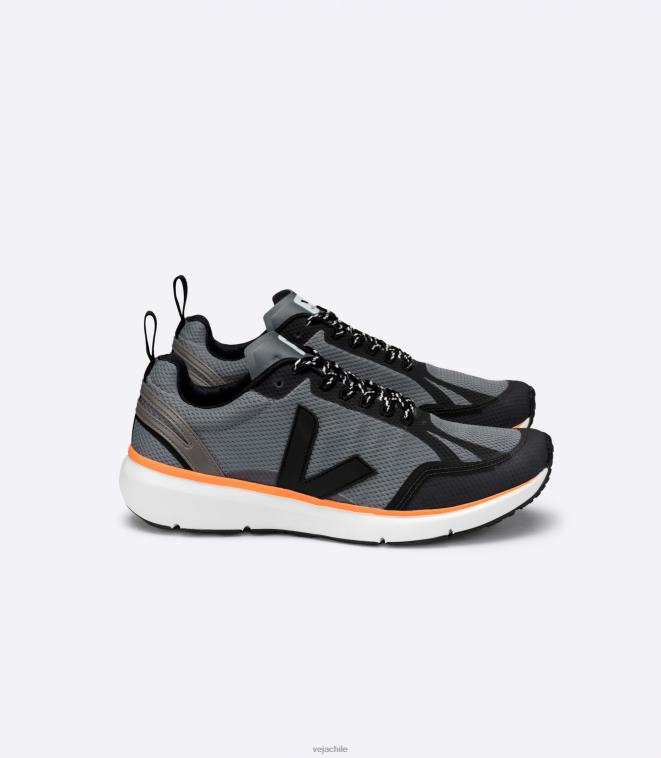 Veja hombres cóndor 2 alveomesh hormigón negro neón naranja PDFXH195 zapatos