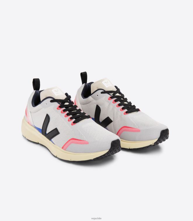 Veja hombres condor 2 alveomesh gris claro negro PDFXH191 zapatos
