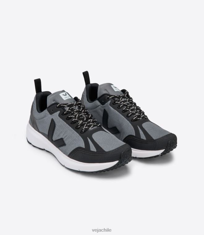Veja hombres condor 2 alveomesh hormigón negro PDFXH200 zapatos
