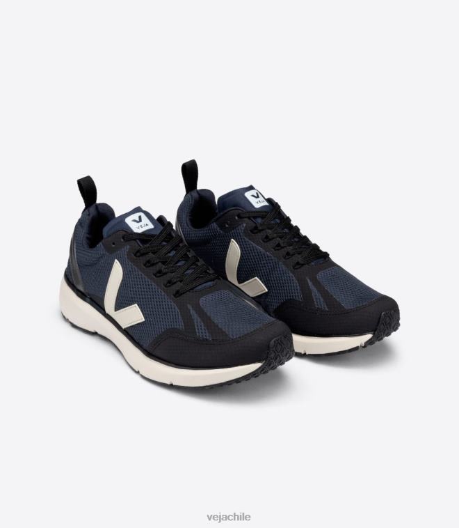Veja hombres condor 2 alveomesh nautico pierre negro PDFXH188 zapatos