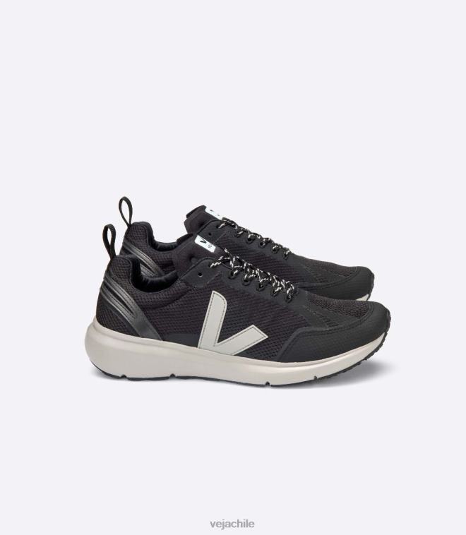 Veja hombres condor 2 alveomesh negro oxford suela gris PDFXH198 zapatos