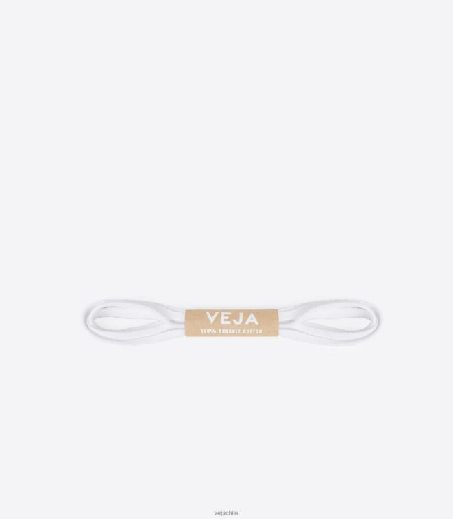 Veja hombres cordones algodon organico blanco PDFXH222 cordones