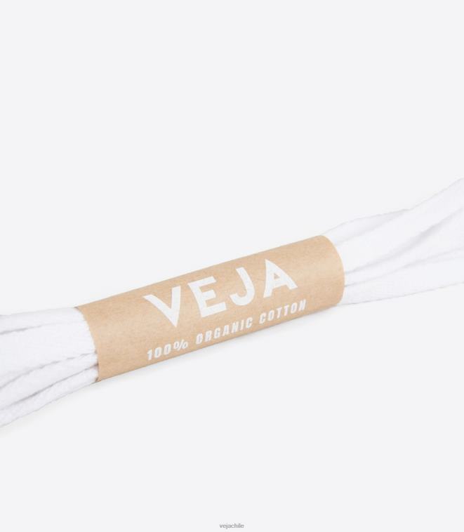 Veja hombres cordones algodon organico blanco PDFXH222 cordones