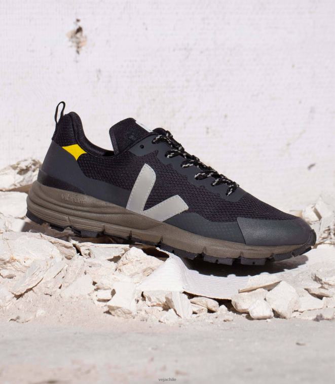 Veja hombres dekkan alveomesh negro oxford gris tónico PDFXH124 zapatos