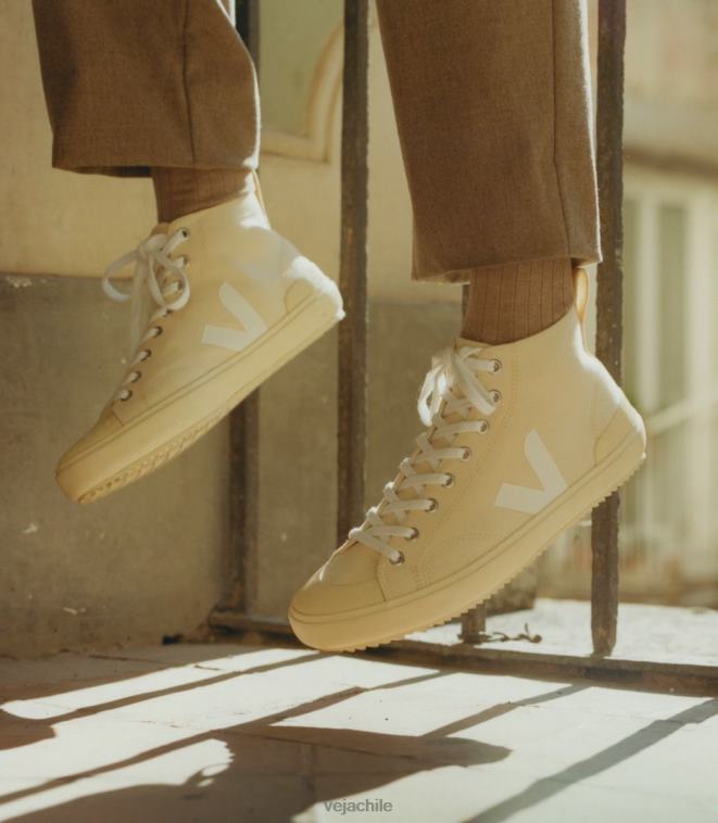 Veja hombres nova ht lona mantequilla suela mantequilla blanca PDFXH162 zapatos