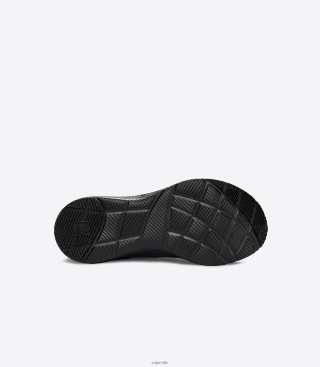 Veja hombres impala malla de ingeniería negro completo PDFXH214 zapatos