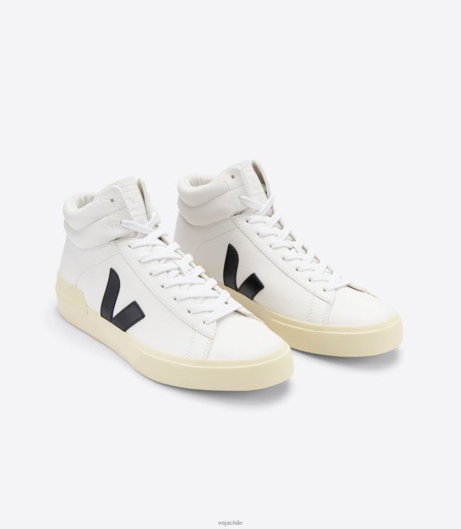 Veja hombres minotauro cuero sin cromo blanco negro mantequilla PDFXH70 zapatos