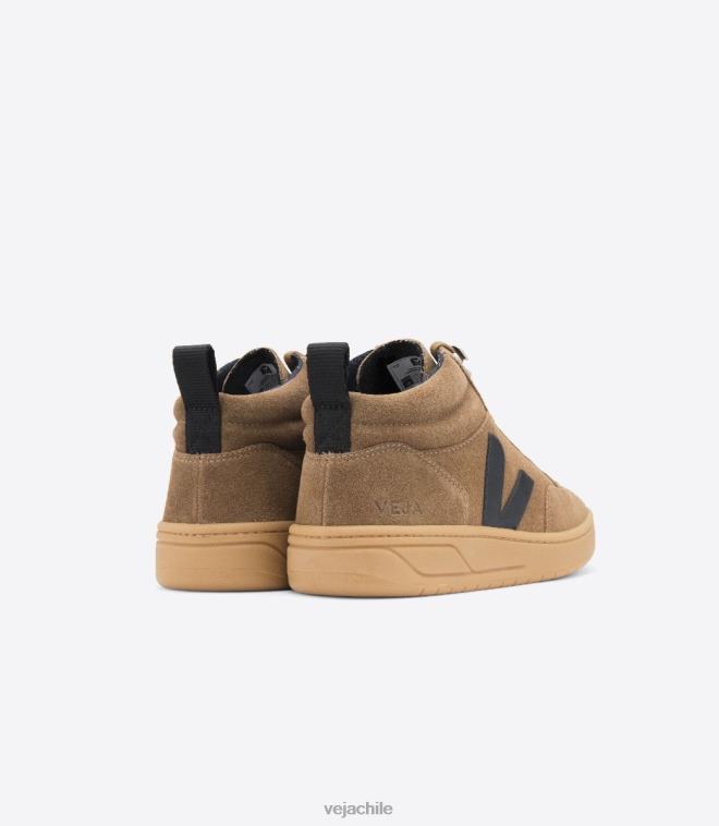 Veja hombres Ante roraima marrón negro suela natural. PDFXH119 zapatos