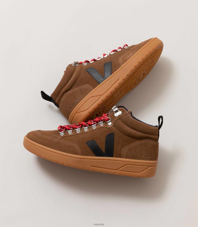 Veja hombres Ante roraima marrón negro suela natural. PDFXH119 zapatos