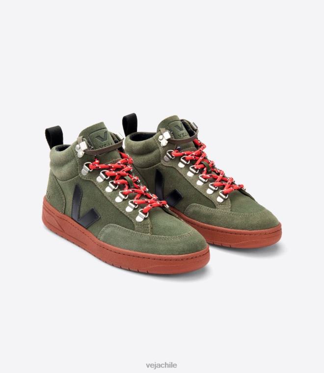 Veja hombres Ante roraima suela oliva negro óxido PDFXH120 zapatos