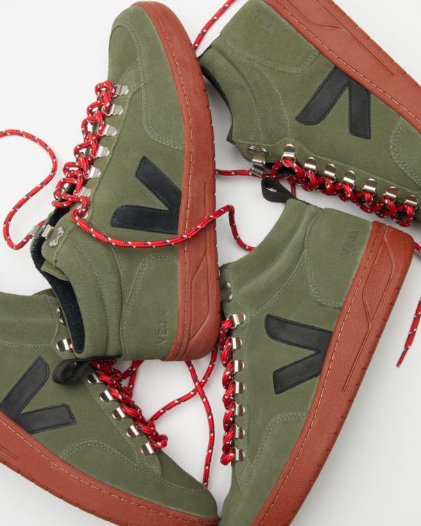 Veja hombres Ante roraima suela oliva negro óxido PDFXH120 zapatos