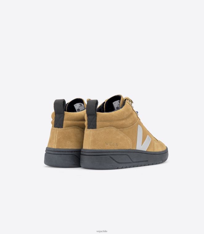 Veja hombres Tienda de gamuza roraima gris suela negra. PDFXH121 zapatos