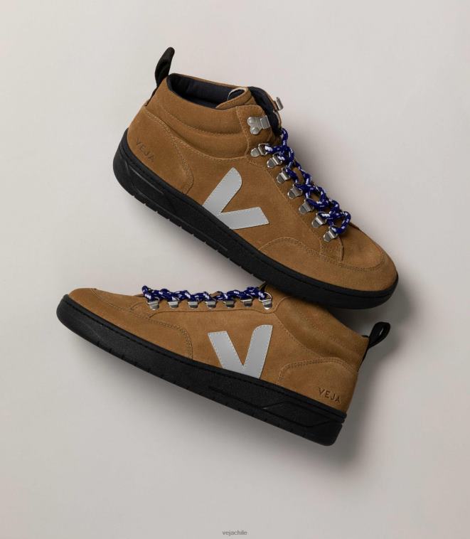 Veja hombres Tienda de gamuza roraima gris suela negra. PDFXH121 zapatos