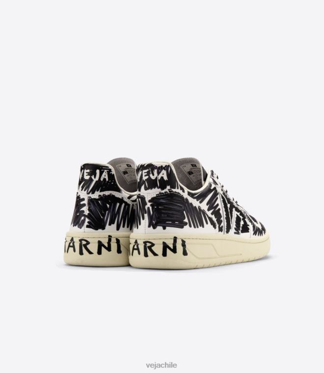Veja X hombres v-10 cuero marni negro completo PDFXH66 zapatos