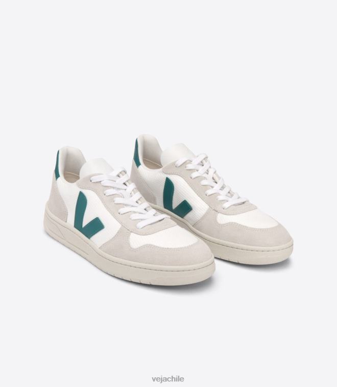 Veja hombres v-10 b-mesh blanco bretaña PDFXH58 zapatos