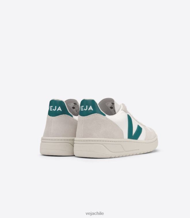 Veja hombres v-10 b-mesh blanco bretaña PDFXH58 zapatos