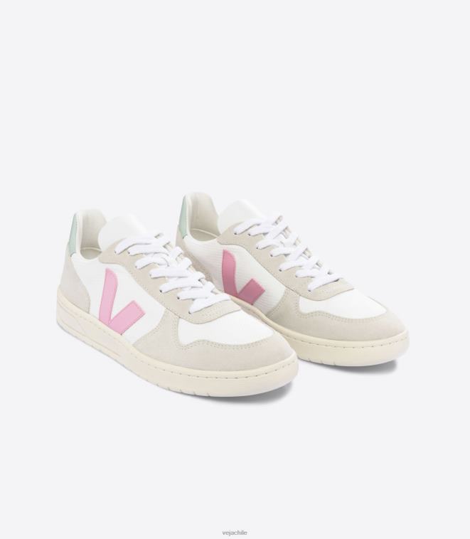 Veja hombres v 10 b-mesh matcha guimauve blanco PDFXH56 zapatos