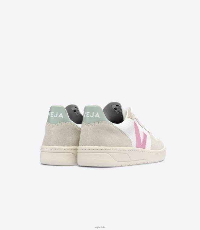 Veja hombres v 10 b-mesh matcha guimauve blanco PDFXH56 zapatos