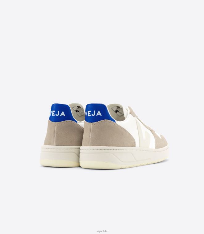 Veja hombres v-10 cuero sin cromo blanco sahara paros PDFXH68 zapatos