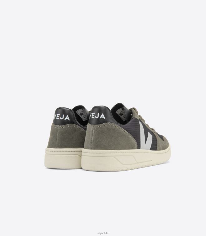 Veja hombres v-10 ripstop negro oxford gris barro PDFXH63 zapatos