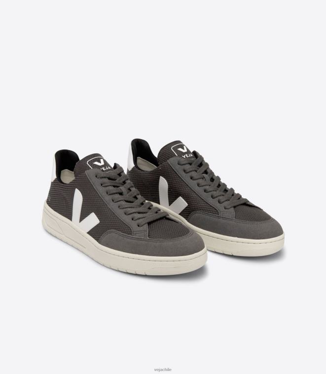 Veja hombres v-12 vegano b-mesh grafito blanco PDFXH37 zapatos