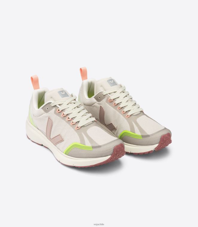Veja mujer condor 2 alveomesh nena natural amarillo fluo PDFXH270 zapatos