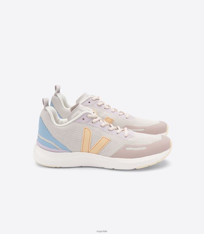 Veja mujer impala melocotón natural de malla diseñada PDFXH282 zapatos