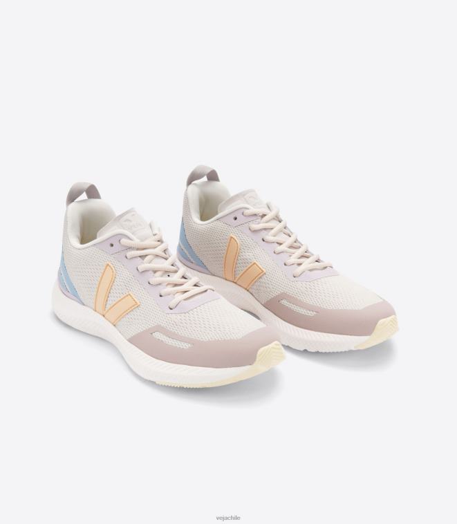 Veja mujer impala melocotón natural de malla diseñada PDFXH282 zapatos