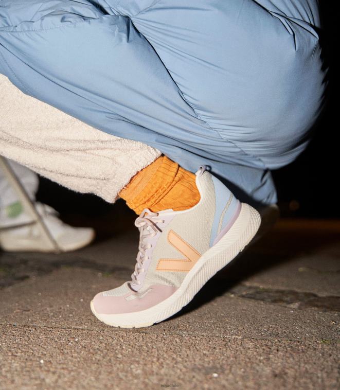 Veja mujer impala melocotón natural de malla diseñada PDFXH282 zapatos