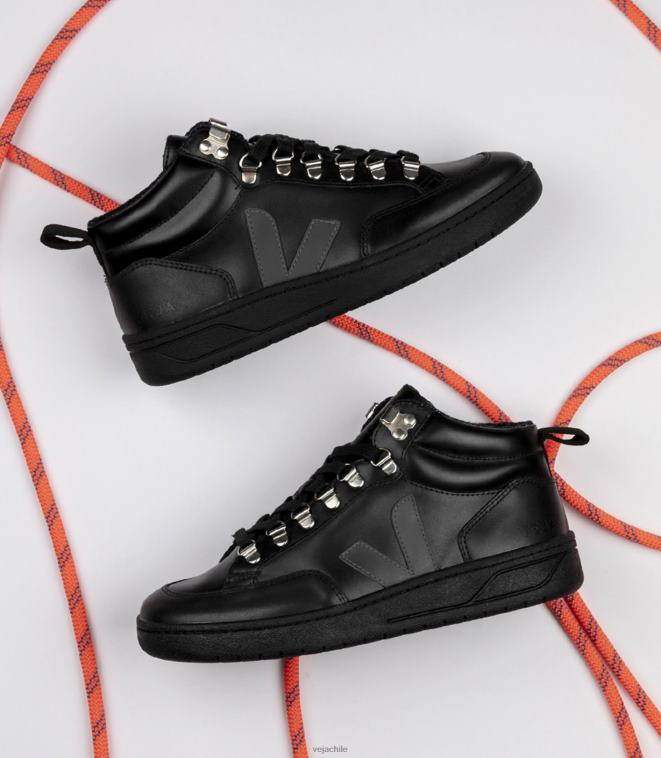 Veja mujer piel roraima negro grafito suela negra PDFXH253 zapatos