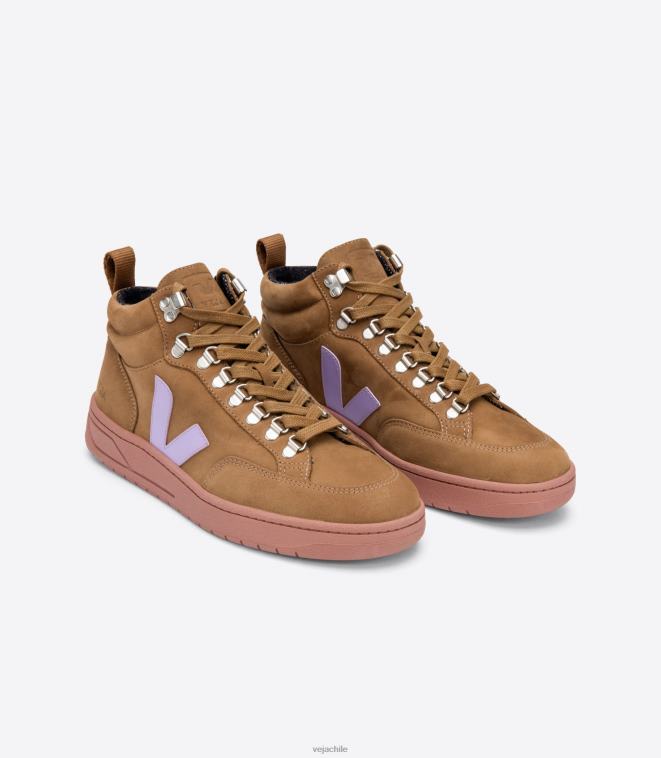 Veja mujer roraima nubuck marrón lavanda PDFXH252 zapatos