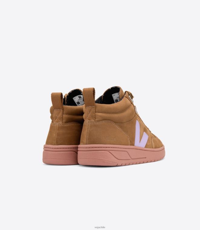 Veja mujer roraima nubuck marrón lavanda PDFXH252 zapatos