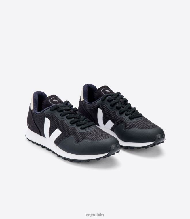 Veja mujer sdu rt b-mesh negro blanco natural PDFXH266 zapatos