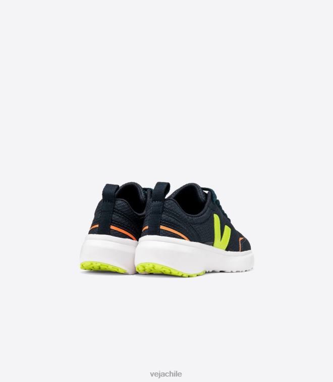 Veja niños cordones canarios alveomesh nautico jaune fluo PDFXH389 zapatos