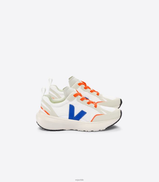 Veja niños cordones elásticos canario alveomesh blanco índigo PDFXH377 zapatos