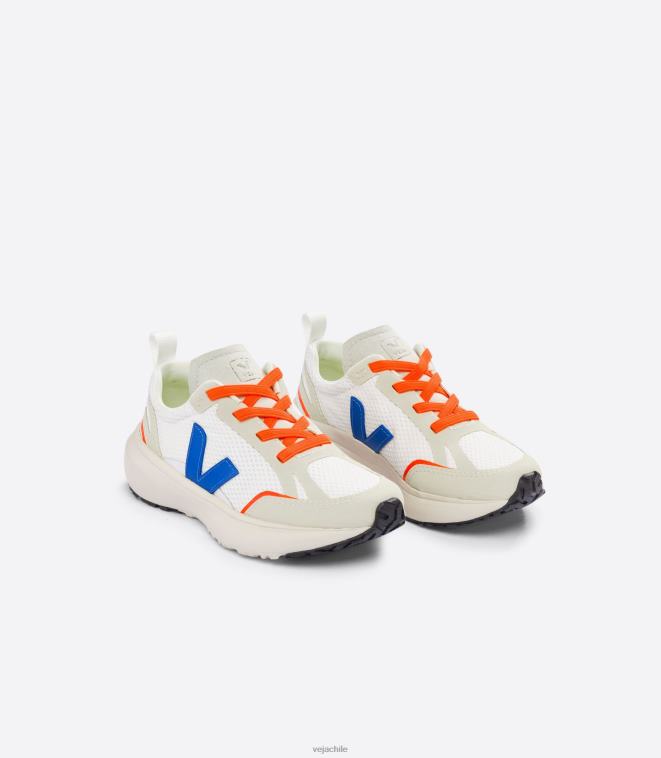 Veja niños cordones elásticos canario alveomesh blanco índigo PDFXH377 zapatos