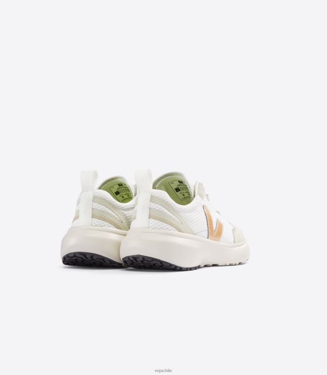 Veja niños cordones elásticos canario alveomesh blanco platinado PDFXH378 zapatos