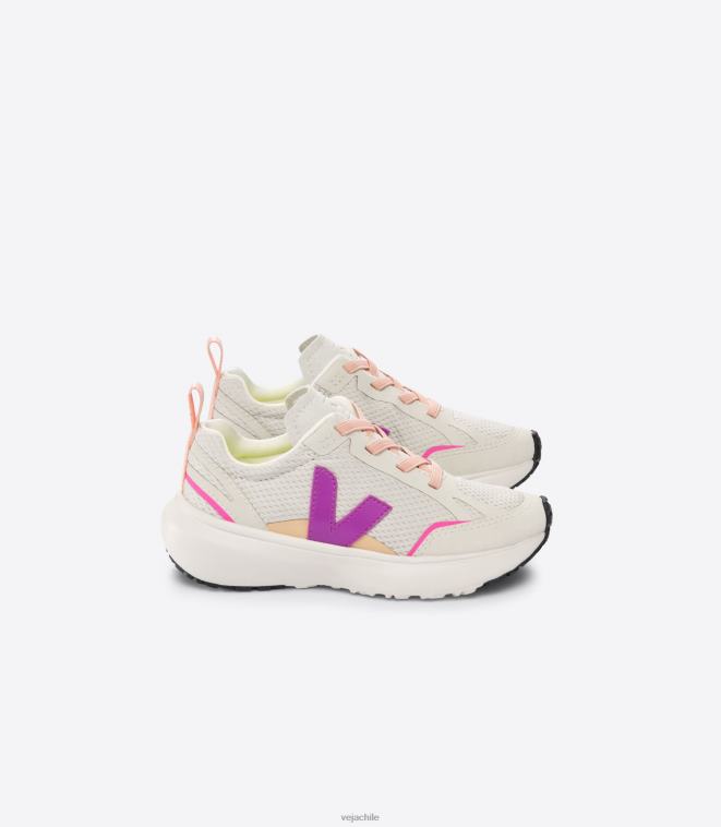 Veja niños cordones elásticos canario alveomesh loto natural PDFXH379 zapatos