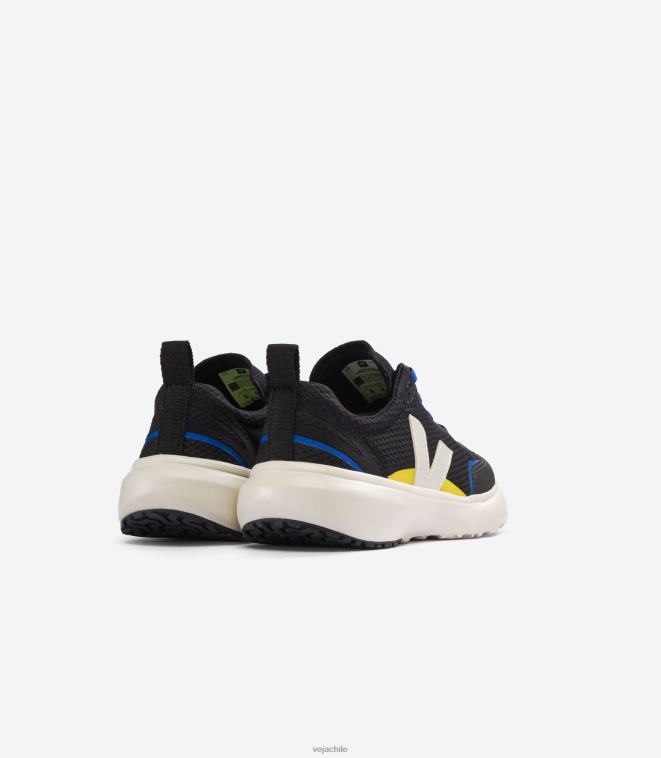 Veja niños cordones elásticos canario alveomesh negro pierre PDFXH380 zapatos