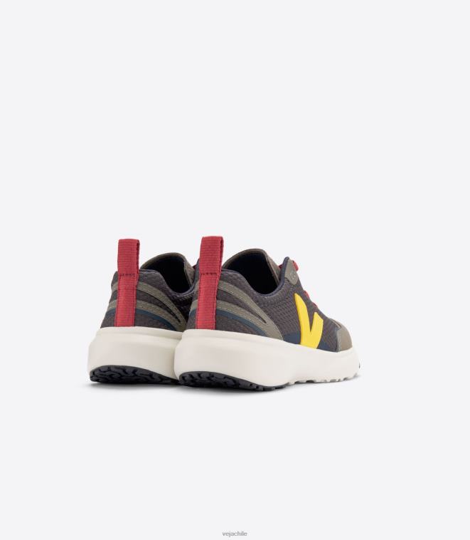 Veja niños cordones elásticos canarios alveomesh grafito tónico PDFXH375 zapatos