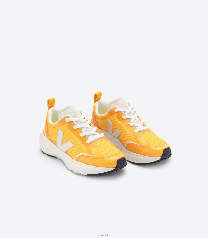 Veja niños cordones elásticos canarios alveomesh ouro pierre PDFXH382 zapatos