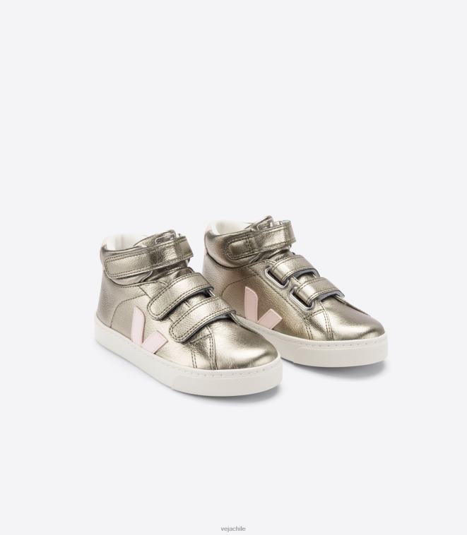 Veja niños esplar mid cuero sin cromo petale bronce PDFXH315 zapatos