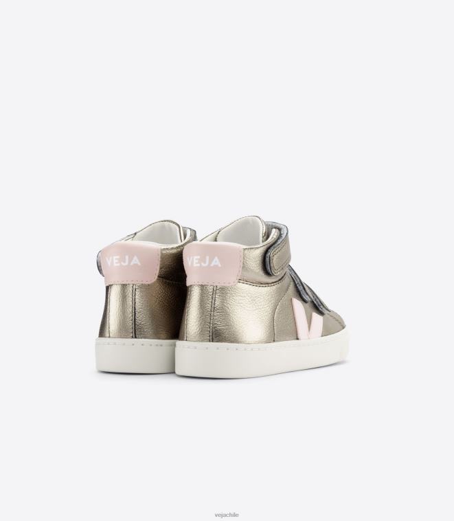 Veja niños esplar mid cuero sin cromo petale bronce PDFXH315 zapatos