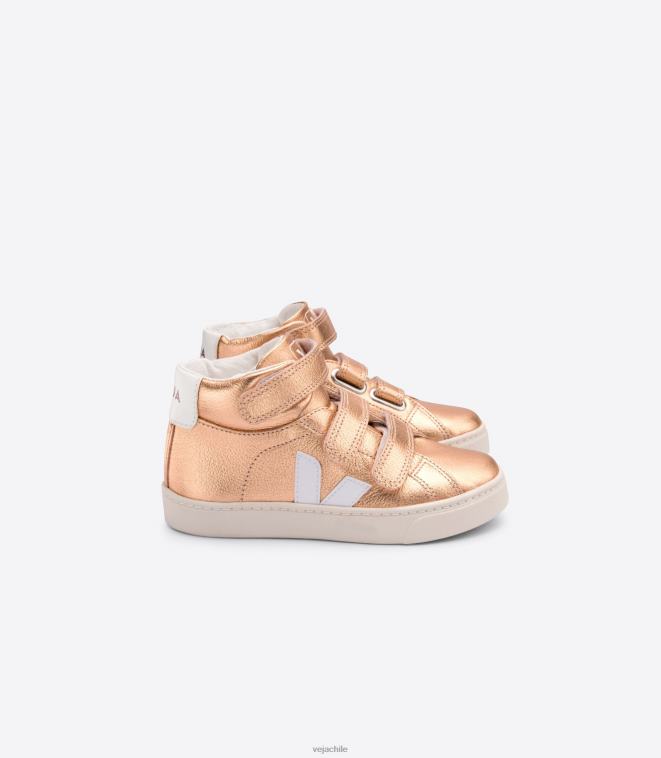 Veja niños esplar mid cuero sin cromo venus blanco PDFXH314 zapatos