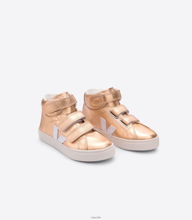 Veja niños esplar mid cuero sin cromo venus blanco PDFXH314 zapatos