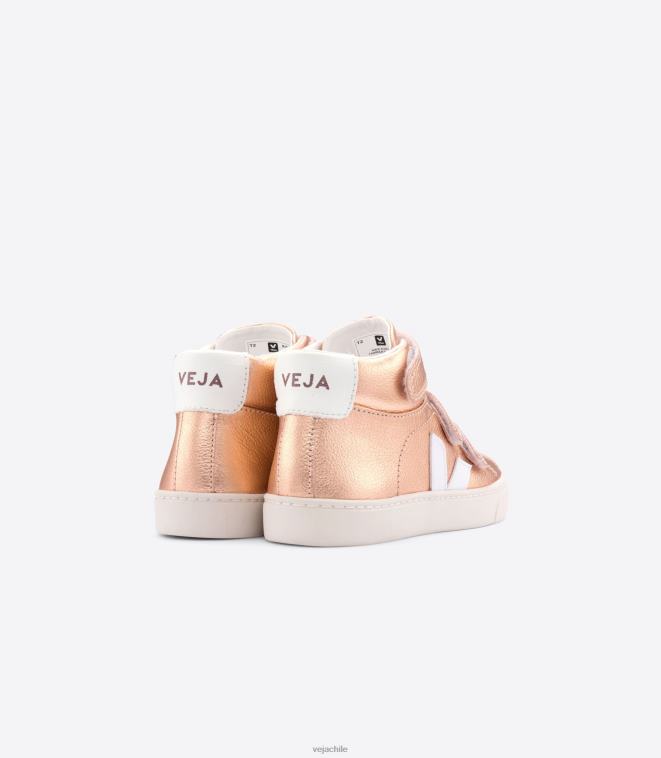 Veja niños esplar mid cuero sin cromo venus blanco PDFXH314 zapatos