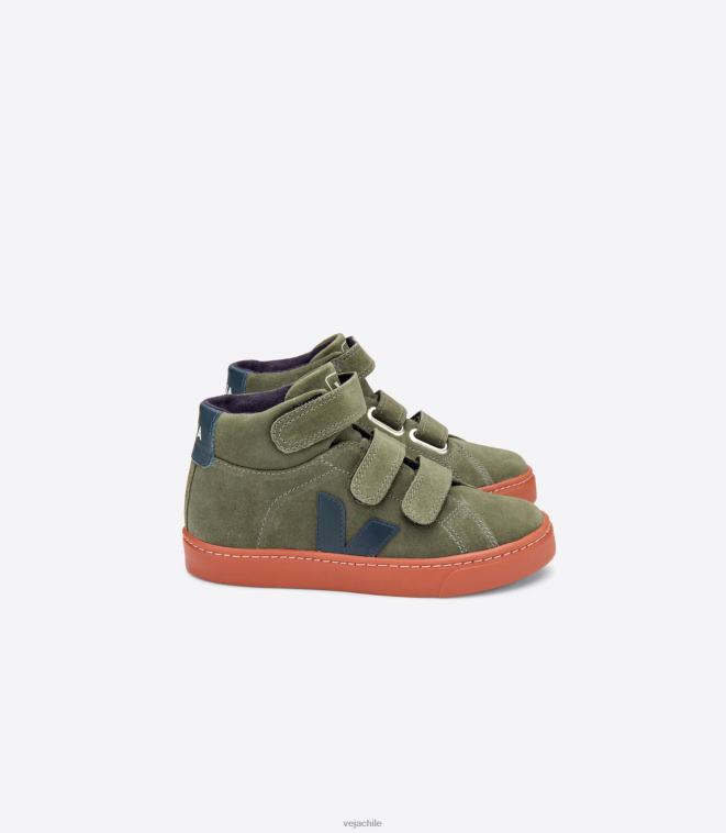 Veja niños suela esplar mid ante barro nautico óxido PDFXH312 zapatos