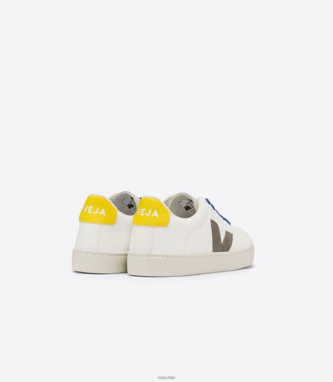 Veja niños Cordones esplar piel sin cromo blanco moonrock tónico PDFXH331 zapatos